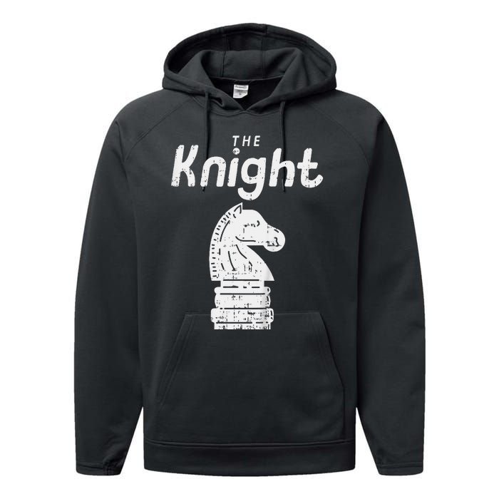 Chess Piece The Knight Halloween Matching Costume Performance Fleece Hoodie