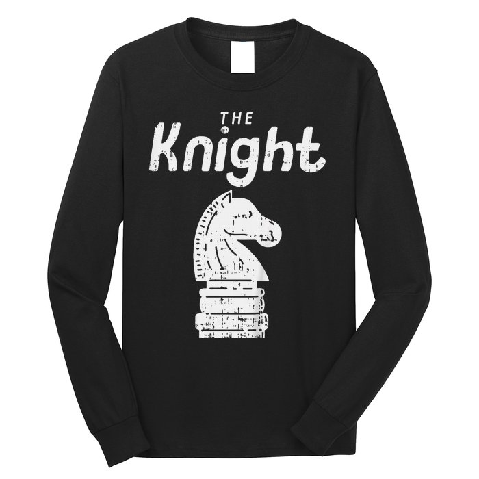 Chess Piece The Knight Halloween Matching Costume Long Sleeve Shirt