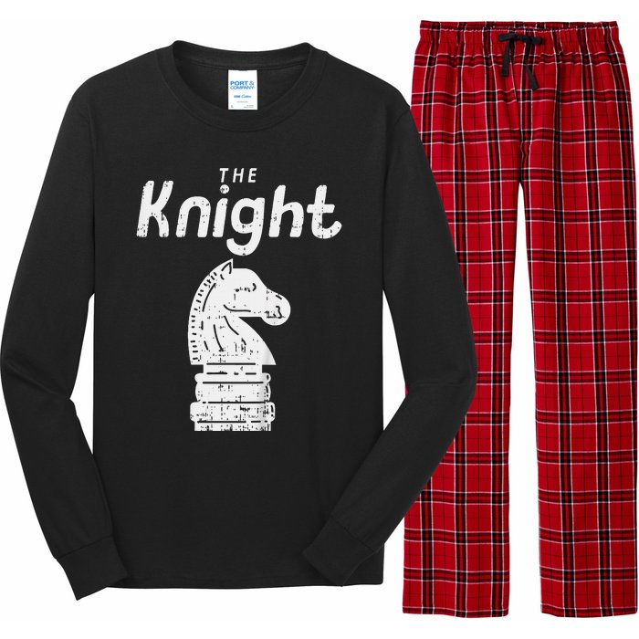 Chess Piece The Knight Halloween Matching Costume Long Sleeve Pajama Set