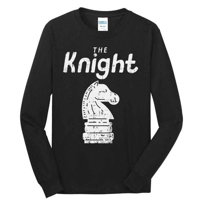 Chess Piece The Knight Halloween Matching Costume Tall Long Sleeve T-Shirt