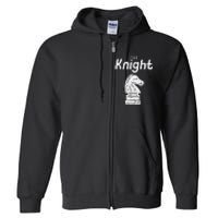 Chess Piece The Knight Halloween Matching Costume Full Zip Hoodie