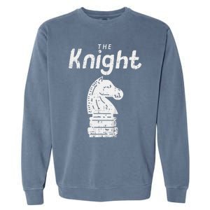 Chess Piece The Knight Halloween Matching Costume Garment-Dyed Sweatshirt