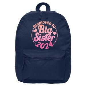 Cute Promoted To Big Sister 2024 16 in Basic Backpack