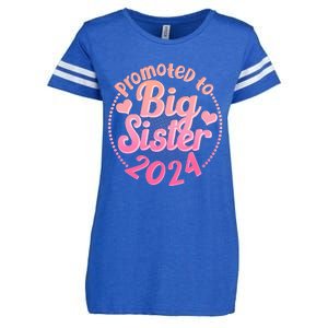 Cute Promoted To Big Sister 2024 Enza Ladies Jersey Football T-Shirt