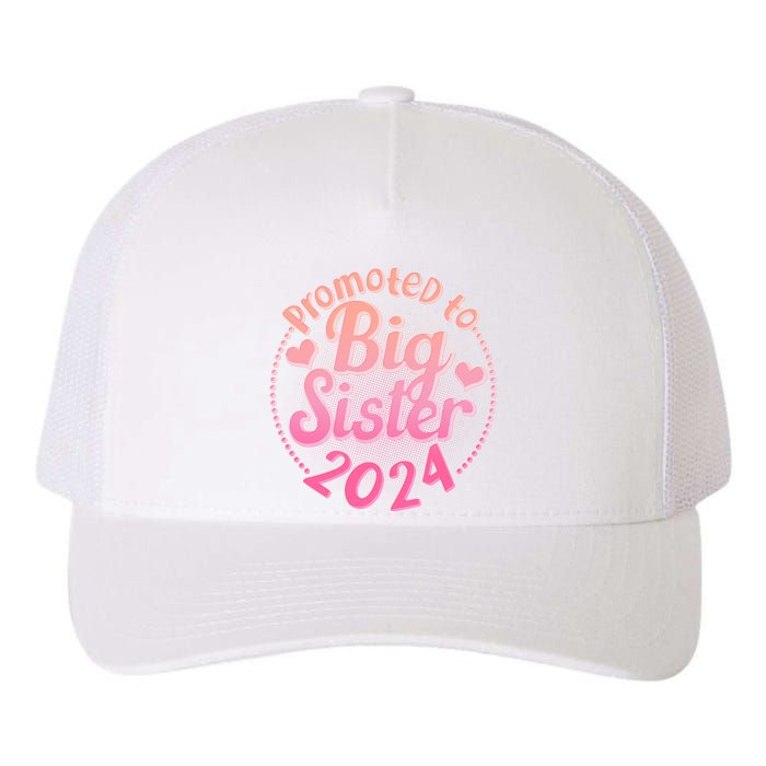 Cute Promoted To Big Sister 2024 Yupoong Adult 5-Panel Trucker Hat