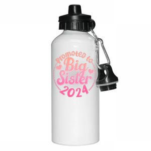 Cute Promoted To Big Sister 2024 Aluminum Water Bottle