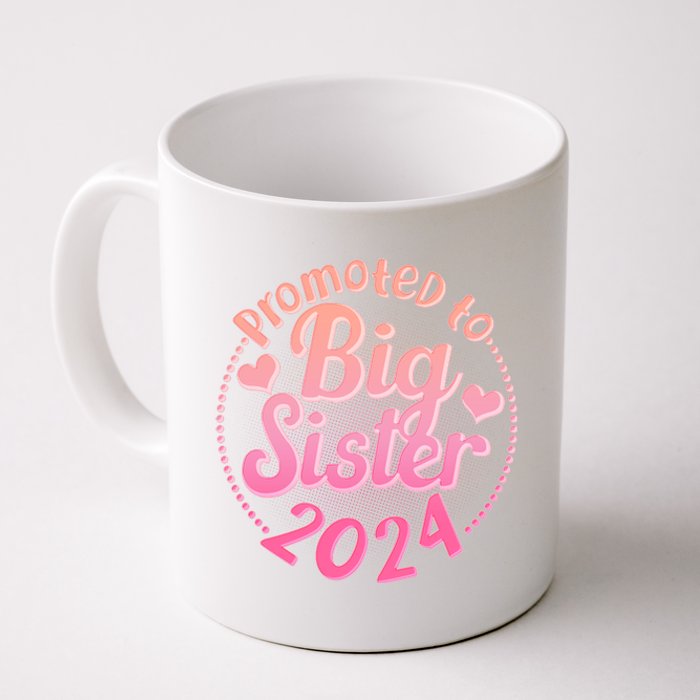 Cute Promoted To Big Sister 2024 Coffee Mug