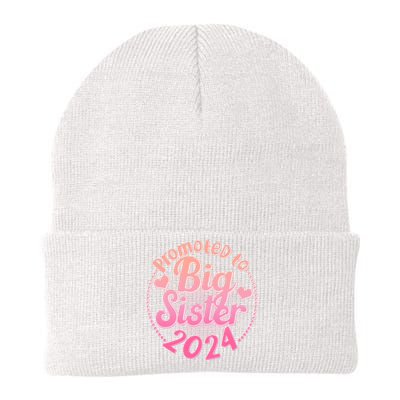 Cute Promoted To Big Sister 2024 Knit Cap Winter Beanie