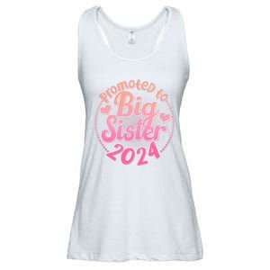 Cute Promoted To Big Sister 2024 Ladies Essential Flowy Tank