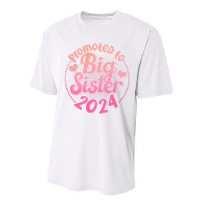 Cute Promoted To Big Sister 2024 Performance Sprint T-Shirt