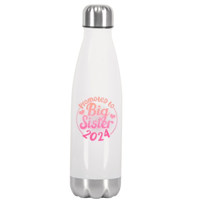 Cute Promoted To Big Sister 2024 Stainless Steel Insulated Water Bottle