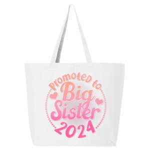 Cute Promoted To Big Sister 2024 25L Jumbo Tote