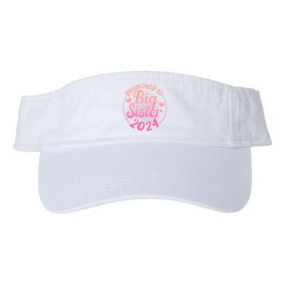 Cute Promoted To Big Sister 2024 Valucap Bio-Washed Visor