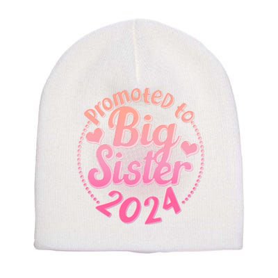 Cute Promoted To Big Sister 2024 Short Acrylic Beanie