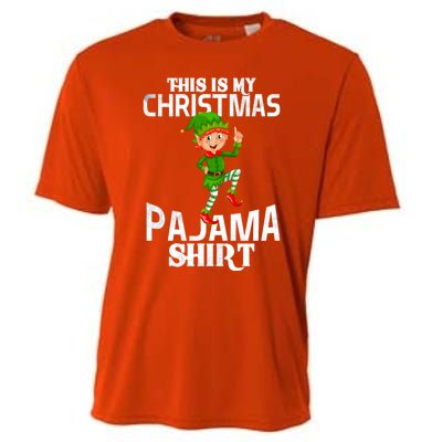 Christmas Party This Is My Christmas Pajama Funny Gift Cooling Performance Crew T-Shirt