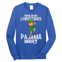 Christmas Party This Is My Christmas Pajama Funny Gift Long Sleeve Shirt