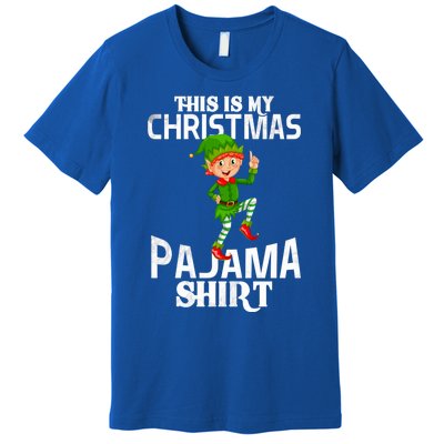 Christmas Party This Is My Christmas Pajama Funny Gift Premium T-Shirt