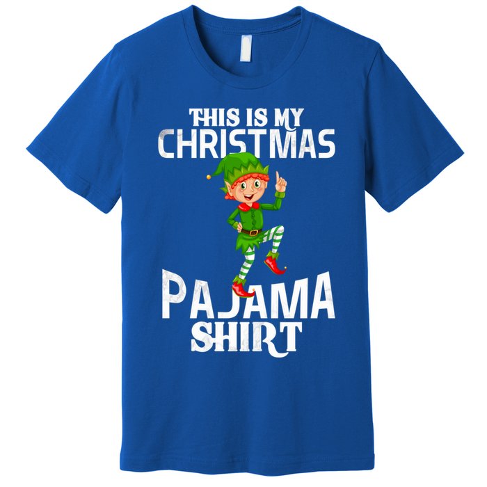 Christmas Party This Is My Christmas Pajama Funny Gift Premium T-Shirt