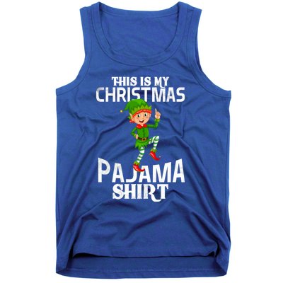 Christmas Party This Is My Christmas Pajama Funny Gift Tank Top