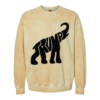 Cute Pro Trump Elephant Gift Colorblast Crewneck Sweatshirt