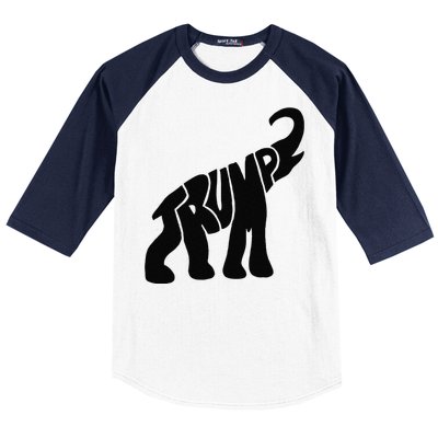 Cute Pro Trump Elephant Gift Baseball Sleeve Shirt