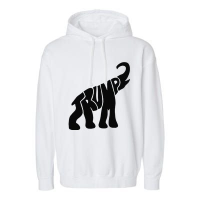 Cute Pro Trump Elephant Gift Garment-Dyed Fleece Hoodie