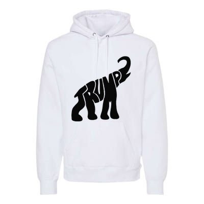 Cute Pro Trump Elephant Gift Premium Hoodie