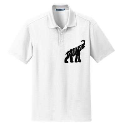 Cute Pro Trump Elephant Gift Dry Zone Grid Polo