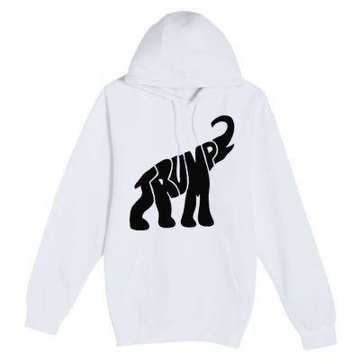 Cute Pro Trump Elephant Gift Premium Pullover Hoodie