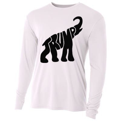 Cute Pro Trump Elephant Gift Cooling Performance Long Sleeve Crew