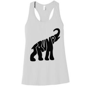 Cute Pro Trump Elephant Gift Women's Racerback Tank