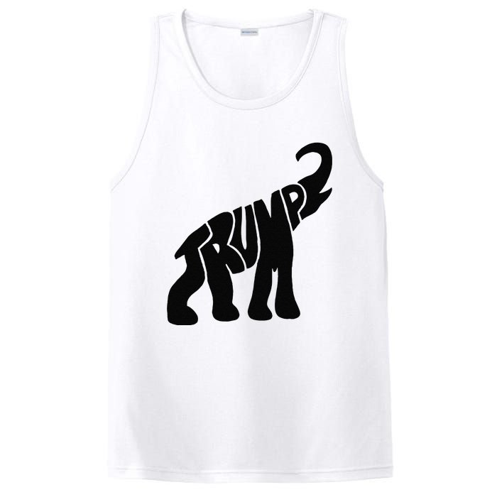 Cute Pro Trump Elephant Gift PosiCharge Competitor Tank