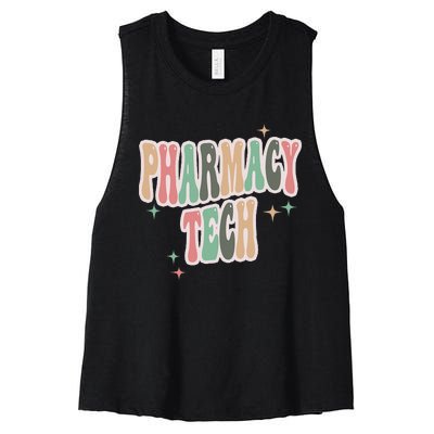 CPHT Pharmacy Tech Uniform Technician Pharmacist Women's Racerback Cropped Tank