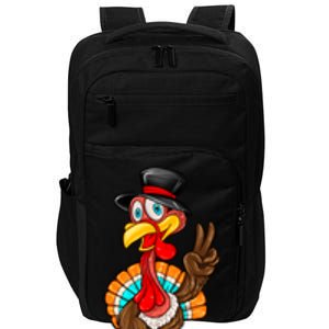 Cute Peaceful Turkey Thanksgiving Day Impact Tech Backpack