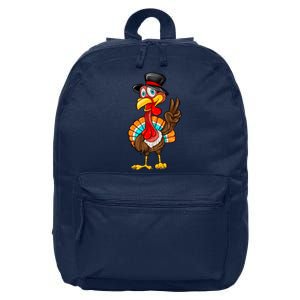 Cute Peaceful Turkey Thanksgiving Day 16 in Basic Backpack