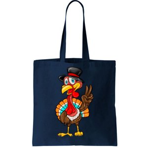 Cute Peaceful Turkey Thanksgiving Day Tote Bag