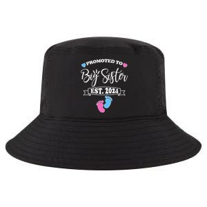 Cute Promoted To Big Sister Est 2024 Cool Comfort Performance Bucket Hat