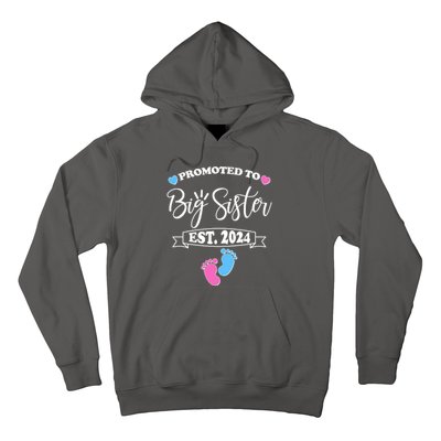 Cute Promoted To Big Sister Est 2024 Hoodie