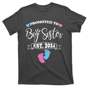 Cute Promoted To Big Sister Est 2024 T-Shirt