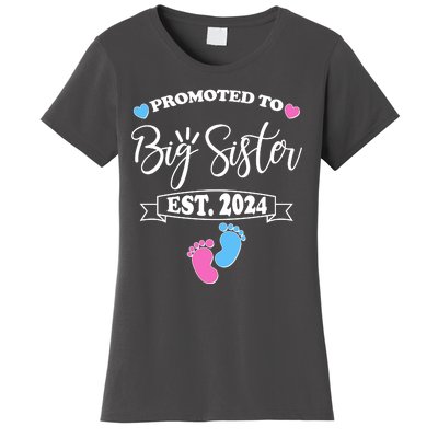 Cute Promoted To Big Sister Est 2024 Women's T-Shirt