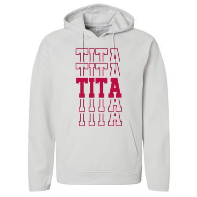 Cute Personalized Tita Birthday Matching Family Performance Fleece Hoodie