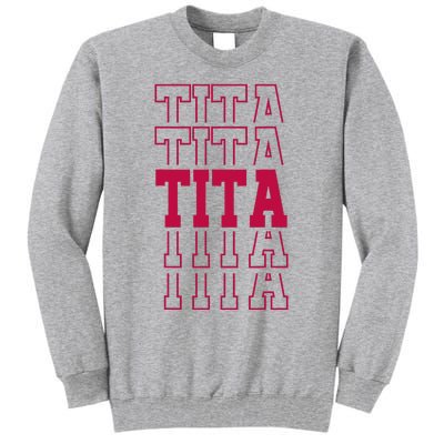 Cute Personalized Tita Birthday Matching Family Tall Sweatshirt