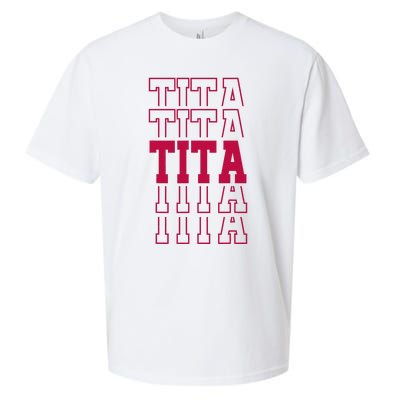 Cute Personalized Tita Birthday Matching Family Sueded Cloud Jersey T-Shirt