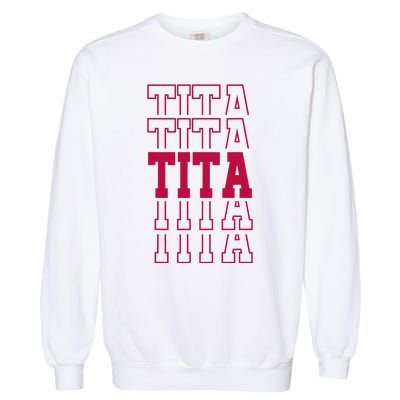 Cute Personalized Tita Birthday Matching Family Garment-Dyed Sweatshirt