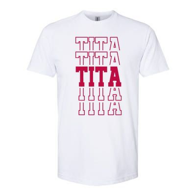 Cute Personalized Tita Birthday Matching Family Softstyle CVC T-Shirt