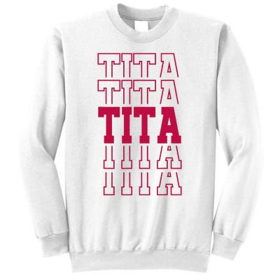 Cute Personalized Tita Birthday Matching Family Sweatshirt