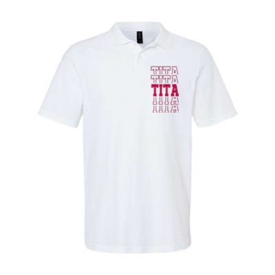 Cute Personalized Tita Birthday Matching Family Softstyle Adult Sport Polo