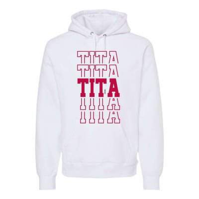 Cute Personalized Tita Birthday Matching Family Premium Hoodie