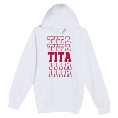 Cute Personalized Tita Birthday Matching Family Premium Pullover Hoodie