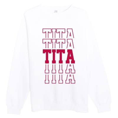 Cute Personalized Tita Birthday Matching Family Premium Crewneck Sweatshirt